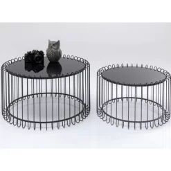 Couchtisch Line Onyx (2/Set)