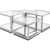 Couchtisch Luigi Silber (4/Set)