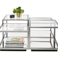 Couchtisch Luigi Silber (4/Set)