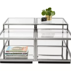 Couchtisch Luigi Silber (4/Set)