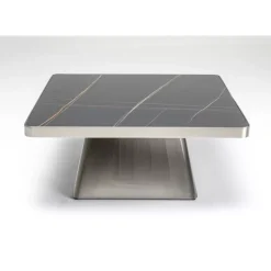 Couchtisch Miler Silber 80X80Cm