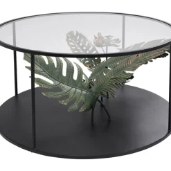 Couchtisch Palms Schwarz O80Cm
