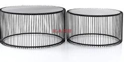 Couchtisch Wire Black (2/Set)