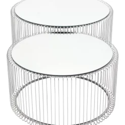 Couchtisch Wire Silber (2/Set)