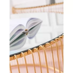 Couchtisch Wire Uno Brass O80Cm