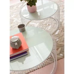 Couchtisch Wire White (2/Set)