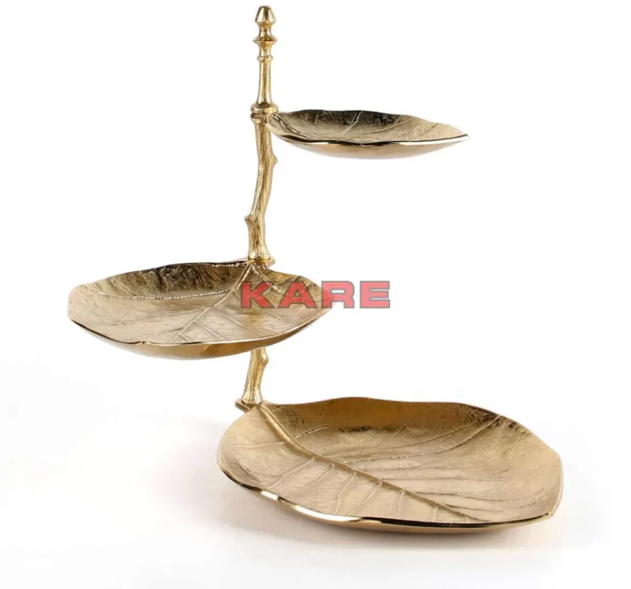 Deko Etagere Leaf Gold
