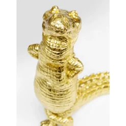 Deko Figur Alligator Gold 39Cm