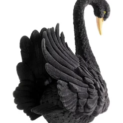Deko Figur Black Swan 28Cm