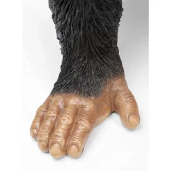 Deko Figur Butler Playing Chimp Schwarz 52Cm