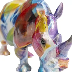 Deko Figur Colored Rhino