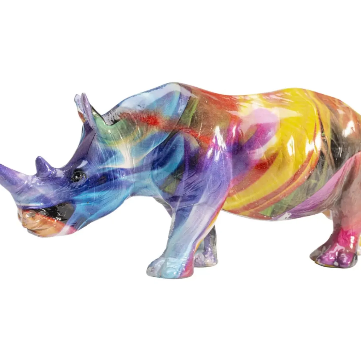 Deko Figur Colored Rhino