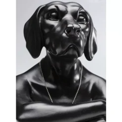Deko Figur Gangster Dog Black