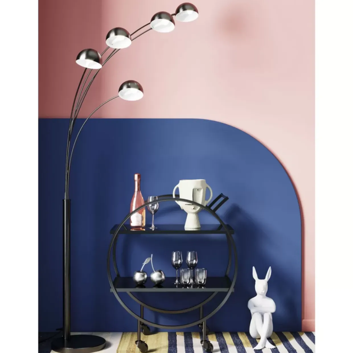 Deko Figur Gangster Rabbit Weis