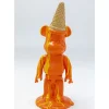 Deko Figur Gelato Bear Orange 40Cm