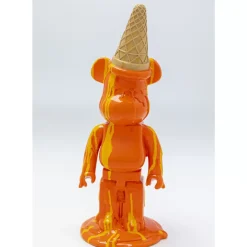 Deko Figur Gelato Bear Orange 40Cm