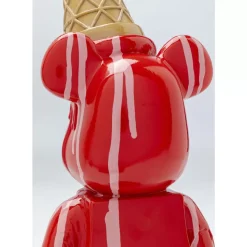 Deko Figur Gelato Bear Rot 40Cm