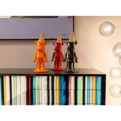 Deko Figur Gelato Bear Schwarz 40Cm