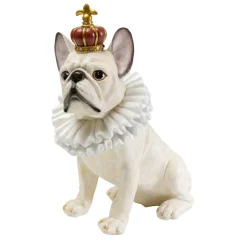Deko Figur King Dog Weis 33Cm