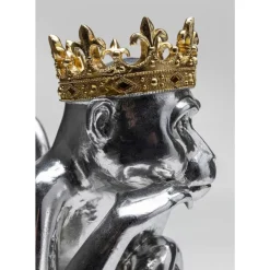 Deko Figur King Lui Silber 35