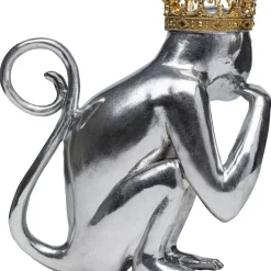 Deko Figur King Lui Silber 35
