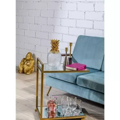 Deko Figur Monkey Gorilla Side Medium Gold