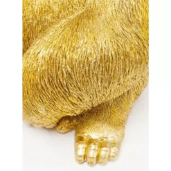 Deko Figur Monkey Gorilla Side Xl Gold