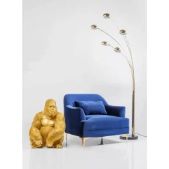 Deko Figur Monkey Gorilla Side Xl Gold