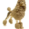 Deko Figur Mrs Poodle Gold 34Cm