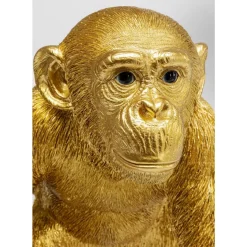 Deko Figur Playing Ape Gold 50