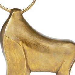 Deko Figur Proud Bull Brass 51Cm