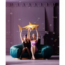 Deko Figur Shark Henry Gold 106Cm