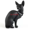 Deko Figur Sitting Cat Audrey Schwarz 27Cm