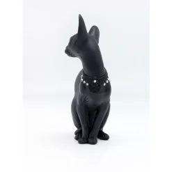 Deko Figur Sitting Cat Audrey Schwarz 27Cm