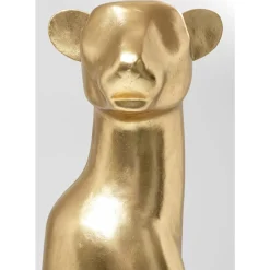 Deko Figur Sitting Leopard Gold 150Cm