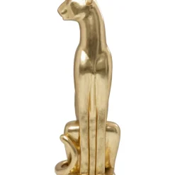 Deko Figur Sitting Leopard Gold 150Cm