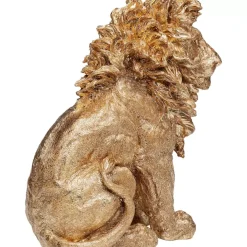 Deko Figur Sitting Lion Gold 42Cm