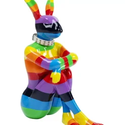 Deko Figur Sitting Rabbit Rainbow 80