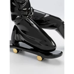 Deko Figur Skating Astronaut Schwarz 21Cm