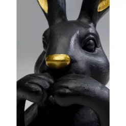 Deko Figur Sweet Rabbit Schwarz 23Cm