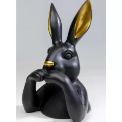 Deko Figur Sweet Rabbit Schwarz 31Cm
