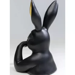 Deko Figur Sweet Rabbit Schwarz 31Cm