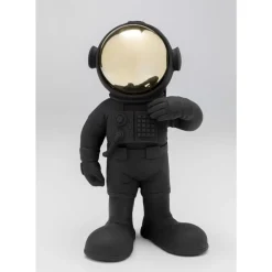 Deko Figur Welcome Astronaut Schwarz 27Cm