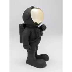 Deko Figur Welcome Astronaut Schwarz 27Cm