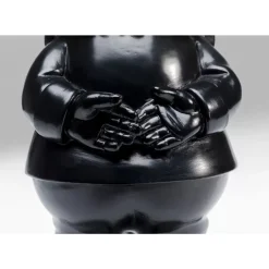 Deko Figur Zwerg Standing Schwarz Gold 30Cm