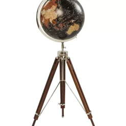 Deko Globus Earth Schwarz