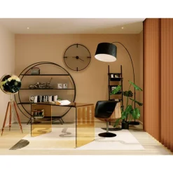 Deko Globus Earth Schwarz