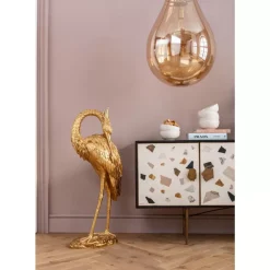 Deko Objekt Crane Gold