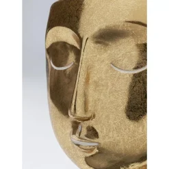 Deko Objekt Daisy Head Gold 19Cm