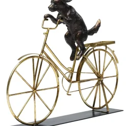 Deko Objekt Dog With Bicycle